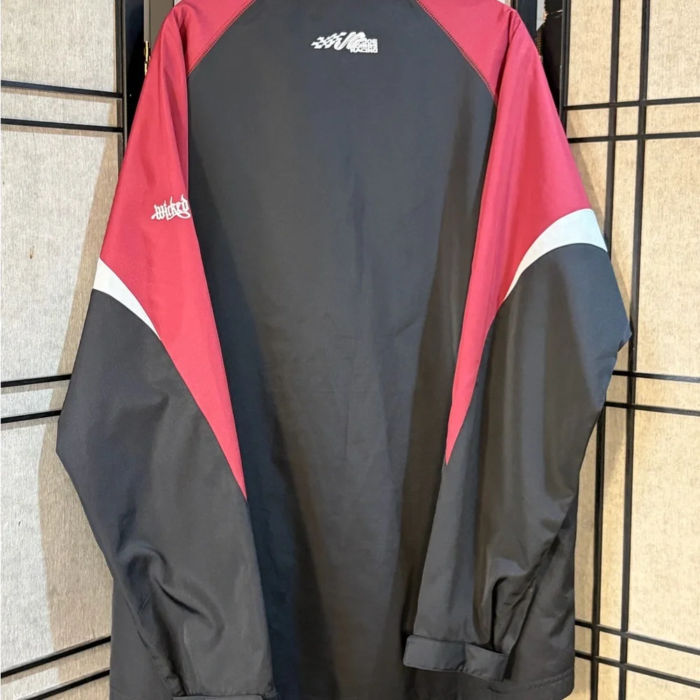 Vintage Joe Gibbs Racing Jacket Wicked Quick Windbreaker Mens XL 1/4 Zip Issued
